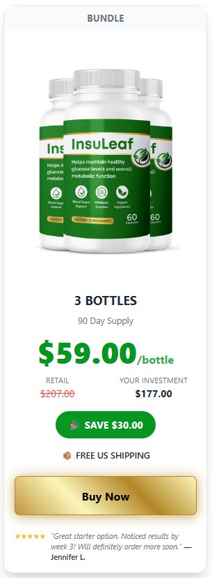 InsuLeaf 3 Bottle Price
